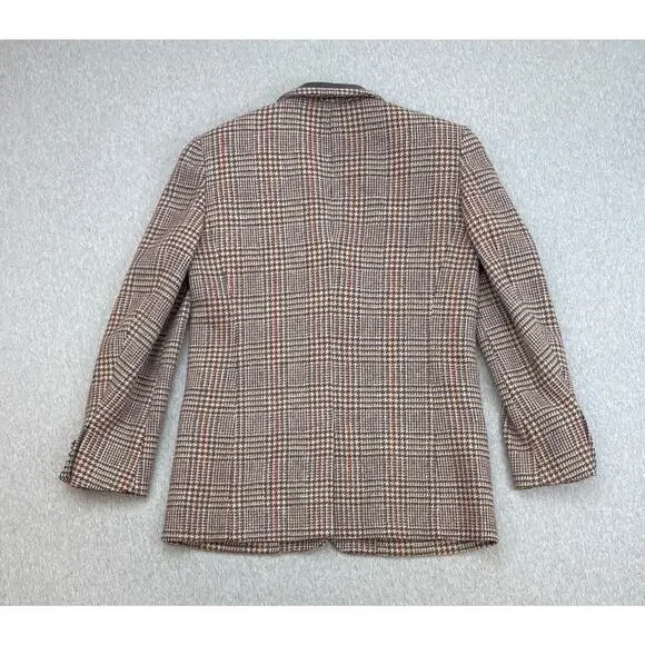 Laura Ashley Blazer Womens 8 (UK 10) Plaid 100% Wool 3-Button Jacket Vintage - Picture 3 of 10